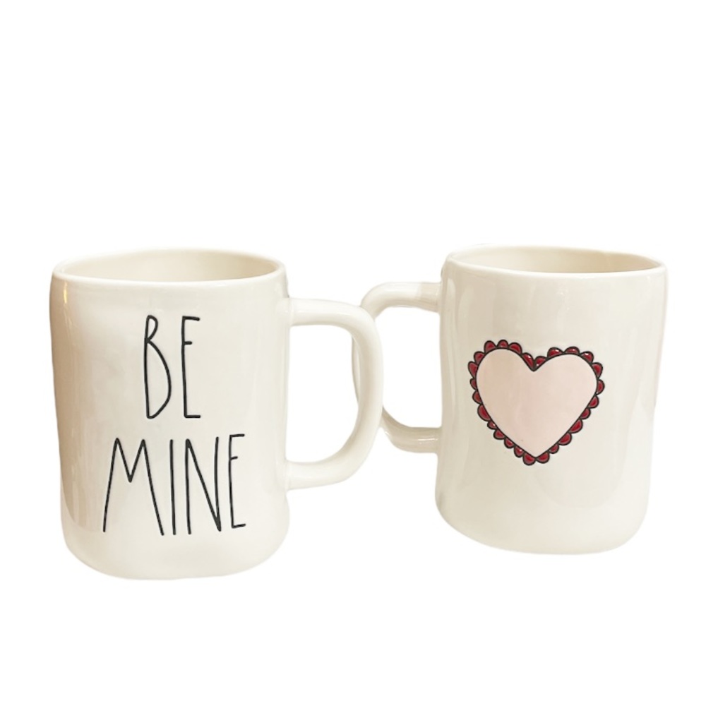 NEW Rae Dunn BE MINE Double Sided Mug 💖 ♥️ 💖
